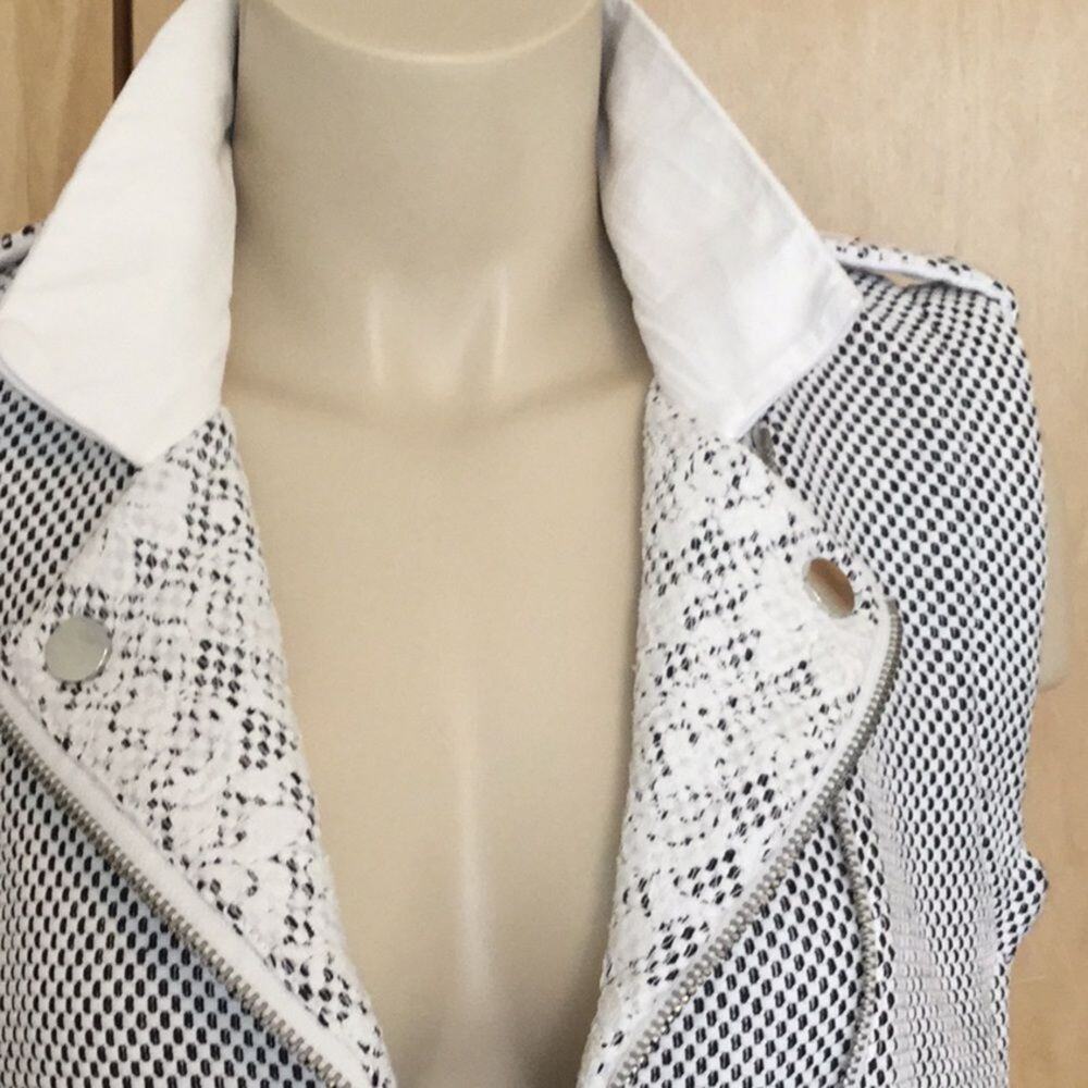 Rebecca Tweed Honeycomb LeatherTrim Moto V… - Picture 5 of 9